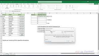 Fonction Excel : QUARTILE() et CENTILE()