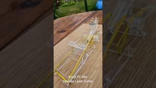 Making acrylic catapult on my Xtool P2 Desktop Laser Cutter #xtool #xtoollaser #xtoolp2 #lasercut