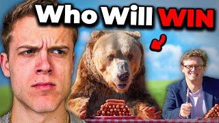 Bear Vs. Man: Hot Dog Eating Contest