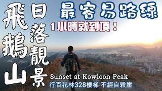 [Eng Sub] Sunset at Kowloon Peak, the easiest way to go to Fei Ngo Shan, no suicide cliff