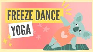 Yoga Freeze Dance for Kids | Slow Music & Gentle Yoga Poses for Calm Play