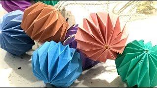 DIY Paper String Light【Origami paper lantern】