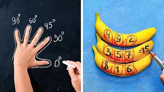 MATH JUST GOT FUN  COOL SCHOOL HACKS & DIYs!