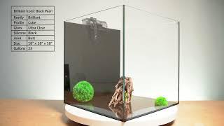 SP Brilliant Iconic Black Pearl Rimless Aquarium