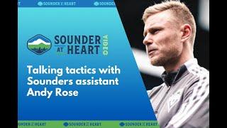Andy Rose talks tactics with Niko Moreno