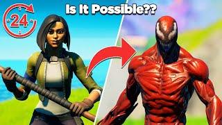 Is It Possible to Unlock Carnage in 24 Hours Without Buying Any Tiers?? - Fortnite Experiment