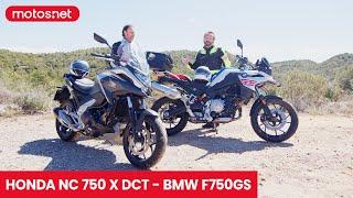  Comparativa BMW F750GS vs Honda NC750X DCT 2023  / motos.net / Prueba / Review 4K en español