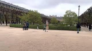 Place de Valois and  The jardin du Palais Royal, Paris 1st arr.