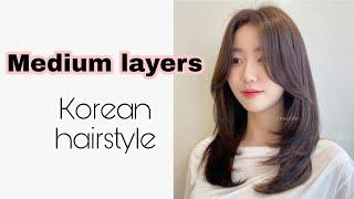 medium LAYERS HAIRCUT  |haircut tutorial |potong rambut layer