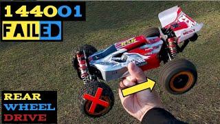 Wltoys 144001 how it run with no diff.? 2wd Experiment