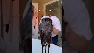 How I get that shiny and silky looking hair #hairroutine