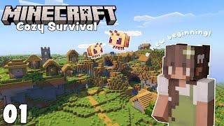 Starting a New Cozy Minecraft World | Minecraft Survival Let's Play | Episode 01 