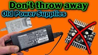 FREE High Voltage Buck Converter ️ from OLD Laptop Power Supply