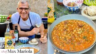 ZUPPA DI CECI E CASTAGNE | Ricetta facile e veloce di Chef Max Mariola