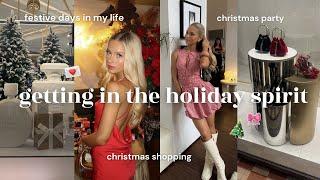 doing christmassy things | holiday shopping & a glamorous christmas party