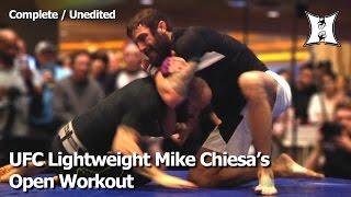 UFC Lightweight Mike Chiesa’s Open Workout Before Fighting Jim Miller