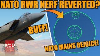 NATO RWR NERF REVERTED? PANTSIR's will FEAR NATO JETS? - War Thunder