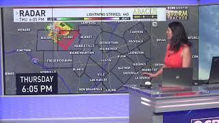 CBS Austin tracking severe weather while parts of Austin-metro area under tornado warning