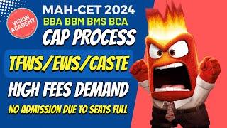 TFWS EWS and Caste Reservation High Fees  Demand from Colleges for admission to BBA BMS BCA 