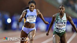 Elaine Thompson-Herah STORMS to season's best 100m for dramatic victory in Brussels | NBC Sports