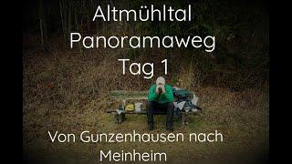 Altmühltal Panoramaweg Tag 1 von Gunzenhausen nach Meinheim