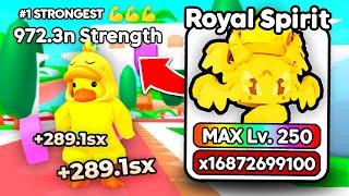 I Got The WORLD'S STRONGEST Max Level 250 Pet in Arm Wrestling Simulator! (Roblox)