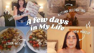 DITL VLOG. MIXED HAUL. NEW MAKEUP.  COOKING & DECORATING FOR AUTUMN