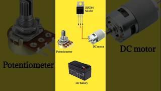 how to make speed controller with IRFZ44 MOSFET || Potentiometer || #princeproinvention