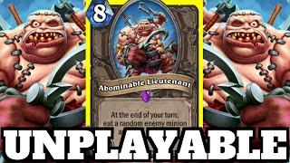 Making the Opponent RAGE QUIT! Abominable Lieutenant Combo! | Hearthstone