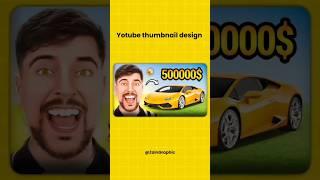 Professional Youtube thumbnail design in adobe photoshop