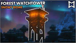 Minecraft ► Easy Snowy Taiga Watchtower Survival House (Tutorial)