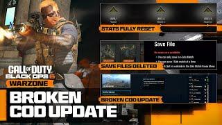 NEW Black Ops 6 Update RESET ACCOUNTS, Progression DELETED, & MORE! (BROKEN COD Update)