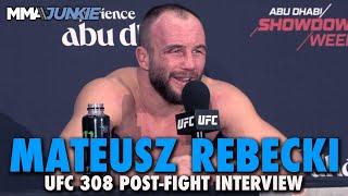 Mateusz Rebecki Was 'Really Scared' Prior to Bloody War With Myktybek Orolbai | UFC 308