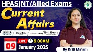 Himachal Daily Current Affairs Quiz & MCQ, 09 January 2025 | HPAS/Allied/NT Current Affairs 2025