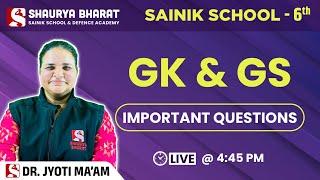 Important Questions || Sainik School Crash Course 15 Oct 24|| By Jyoti Ma'am || Shaurya Bharat