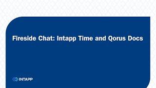 Fireside Chat: Intapp and QorusDocs