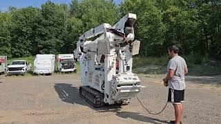 2017 ALTEC TDA58 BACKYARD BUCKET BOOM LIFT DEMONSTRATION