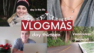 VLOGMAS DAY 13 | Follow me around for a productive day in the life! + Vancouver seawall walk