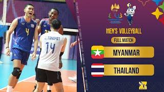 Full HD | MYANMAR - THAILAND | พม่า-ไทย Group B - Men's Volleyball SEA Games 32