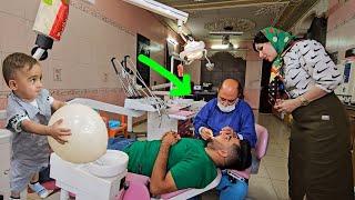 Documentary on the life of Saif La and Arad, Saif La went to the doctor to fix his teeth