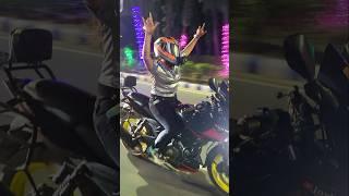 Nagada Sang Dhol  Lady Biker Pulsar 220 Bike Ride #ladybiker #trending #shorts #viralvideo #youtube