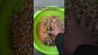 #animal #feedpellet from #waste #egg #corn #grass #straw #pelletmachine  #poultry #animalfeed