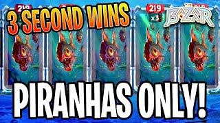 3 Second Wins with Piranhas! | The Bazaar