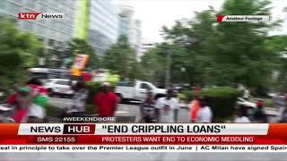 Kenyans in Washington DC, USA protest outside IMF headquarters, decry economic meddling