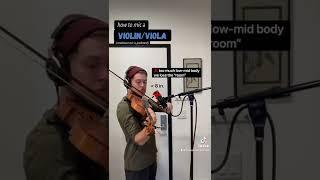 how to mic a violin