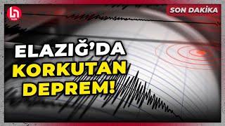 SON DAKİKA! Elazığ'da 4,4 büyüklüğünde korkutan deprem!