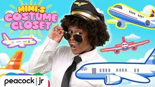  Wings On the Plane Go UP & DOWN!  Songs about Airplanes! | MIMI'S COSTUME CLOSET