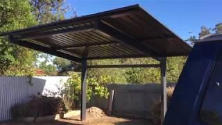 Cantilever Carports 5.3m (L) x 3.2m (W) x 2.4m (H), Australian made, Heavy duty