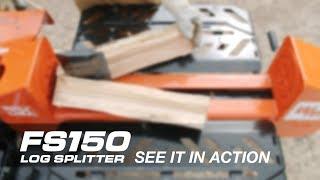 FS150 20-Ton Log Splitter in Action | Wood-Mizer