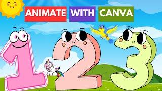 How to create FACELESS kids ANIMATION videos with CANVA